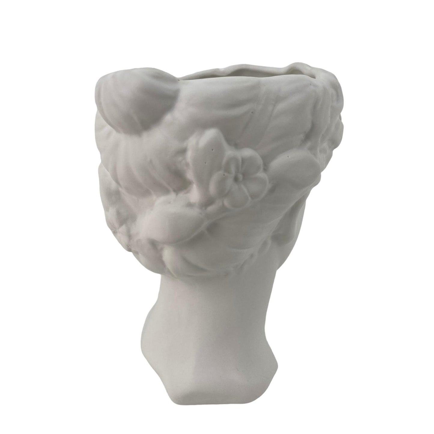 Porta maceta en forma de rostro